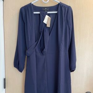 NWT J. Crew wrap dress - summer navy crepe! ⚓️☀️